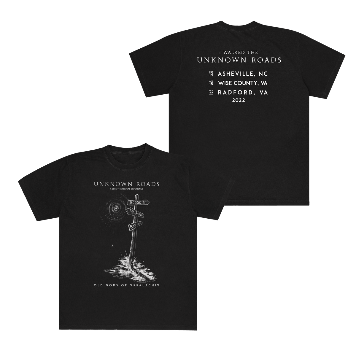 Unknown Roads Tee – Old Gods of Appalachia